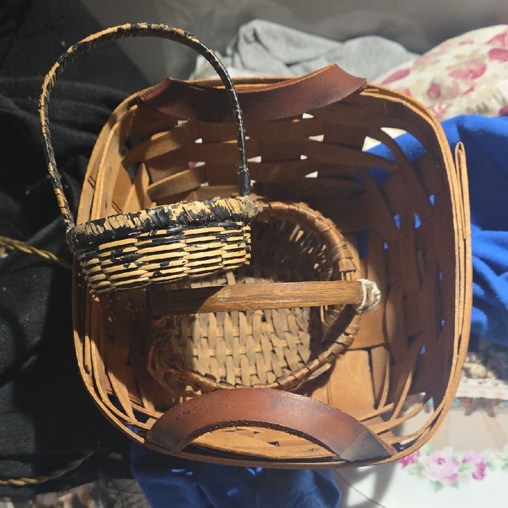 Handwoven Brown Basket Set